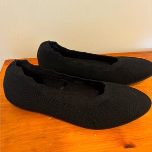 Skechers Black Knit Loafers